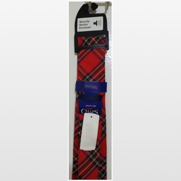 New Men Red Plaid Necktie Acce - Picture 8 of 14